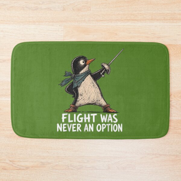 Item preview, Flight was Never an Option Penguin Sarcastic Dark Humor designed and sold by ArleneRowe.