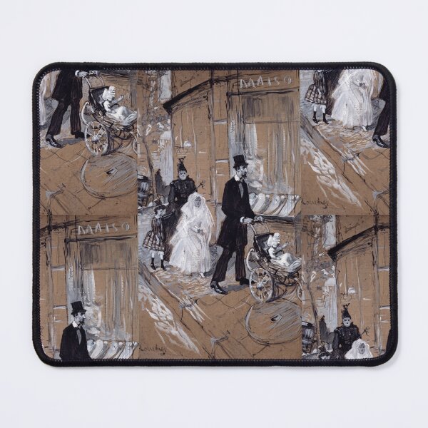 Item preview, Parisian Family Strolling on the Boulevard designed and sold by artofuniverse.