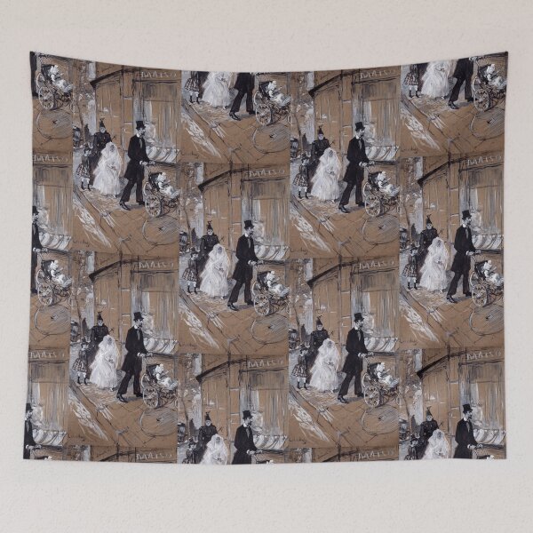 Item preview, Parisian Family Strolling on the Boulevard designed and sold by artofuniverse.