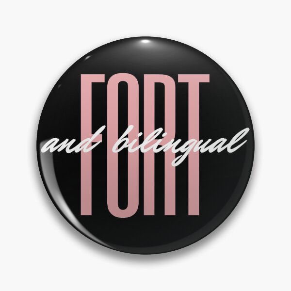 Item preview, Fort and Bilingual | French Language Learner Minimalist Typography Design designed and sold by Trodyglot.