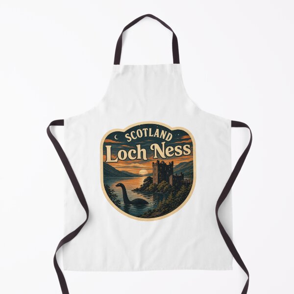 Item preview, Loch Ness Scotland Nessie Monster Vintage Sunset Landscape designed and sold by jeshands.