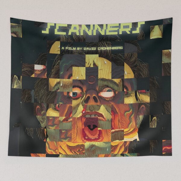 Item preview, Scanners Original Custom Vintage Movie Poster Wall Art designed and sold by Cool Robot Bro..