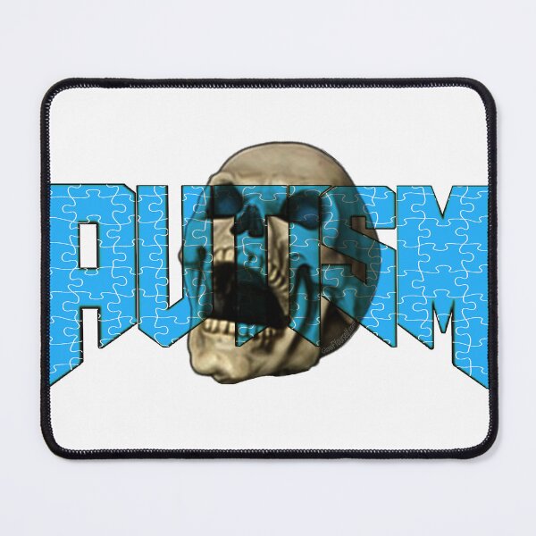 Item preview, Autism - Screaming Doom Skull!! Blue af and twice as sticky designed and sold by GlowFYourself.