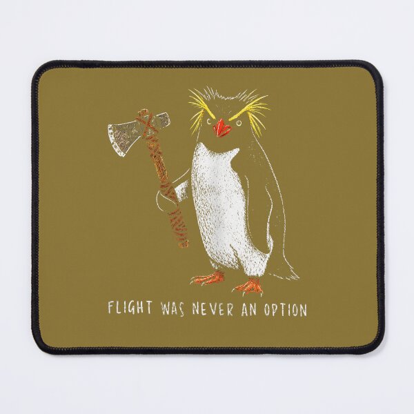 Item preview, Flight was Never an Option Rockhopper Penguin Knife Meme designed and sold by ArleneRowe.