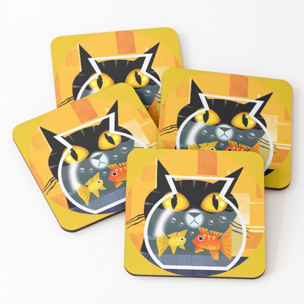 Item preview, Black Cat and Goldfish Bowl  designed and sold by Andrew  Hitchen.
