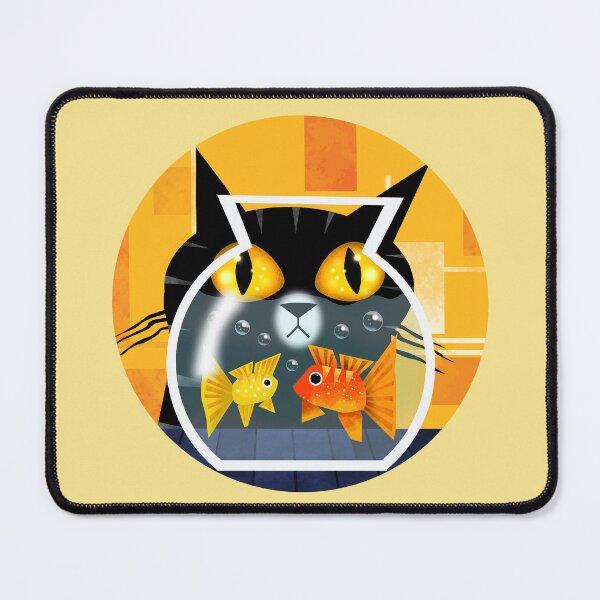 Item preview, Black Cat and Goldfish Bowl  designed and sold by Andrew  Hitchen.
