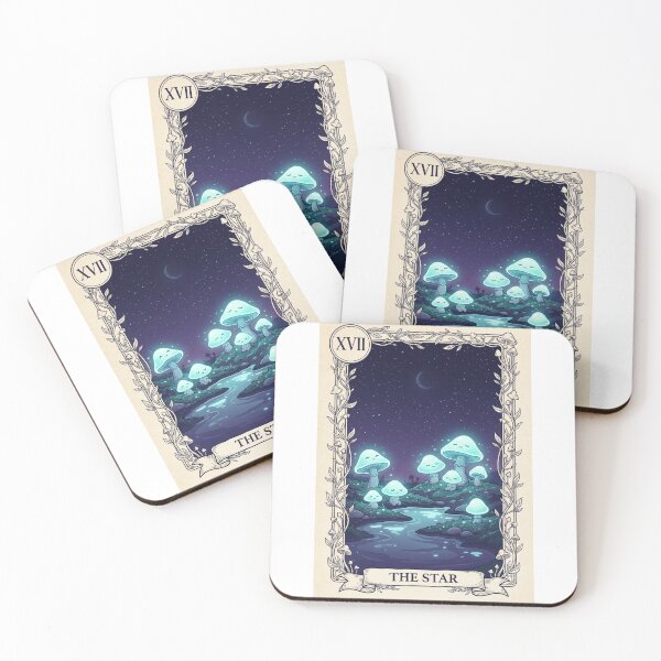 Item preview, Star Mushroom Tarot Card Glowing Fungi designed and sold by SMARTKIT  DESIGNAGENCY.