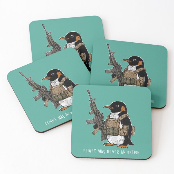 Item preview, Flight was Never an Option Tactical Penguin Funny Bird Meme designed and sold by ArleneRowe.