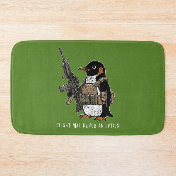 Item preview, Flight was Never an Option Tactical Penguin Funny Bird Meme designed and sold by ArleneRowe.