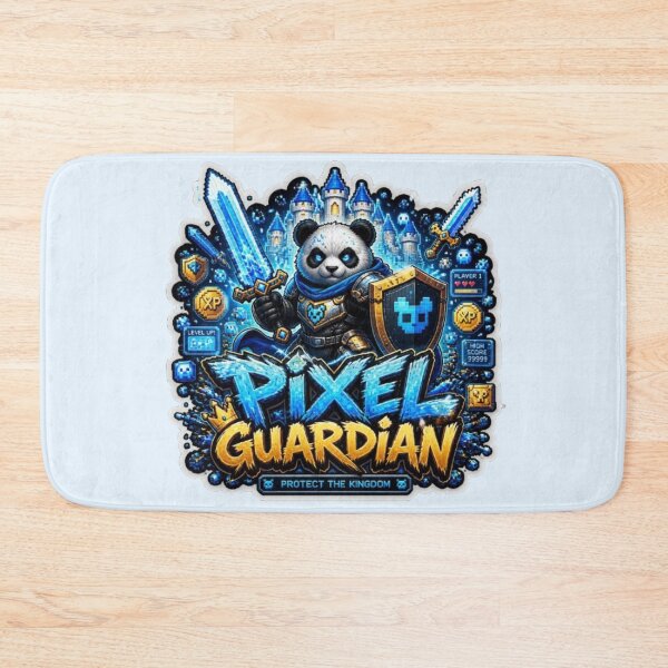 Item preview, Pixel Guardian Panda Gaming Sticker | Cyberpunk Gamer Neon Esports Graphic Design designed and sold by Stylestickers55.