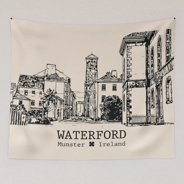 Item preview, Waterford IRL - Vintage Ink Cityscape designed and sold by Lakeric.