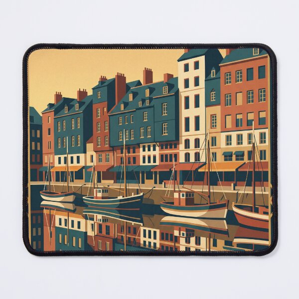 Item preview, Honfleur France Vintage Travel Poster designed and sold by Bomax121.
