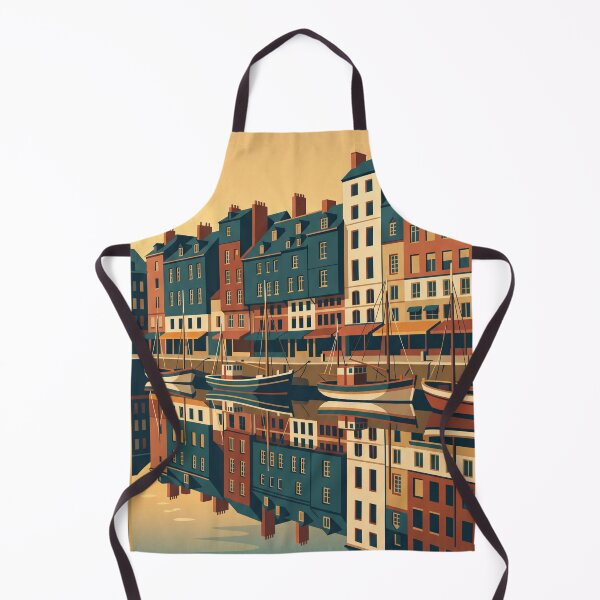 Item preview, Honfleur France Vintage Travel Poster designed and sold by Bomax121.