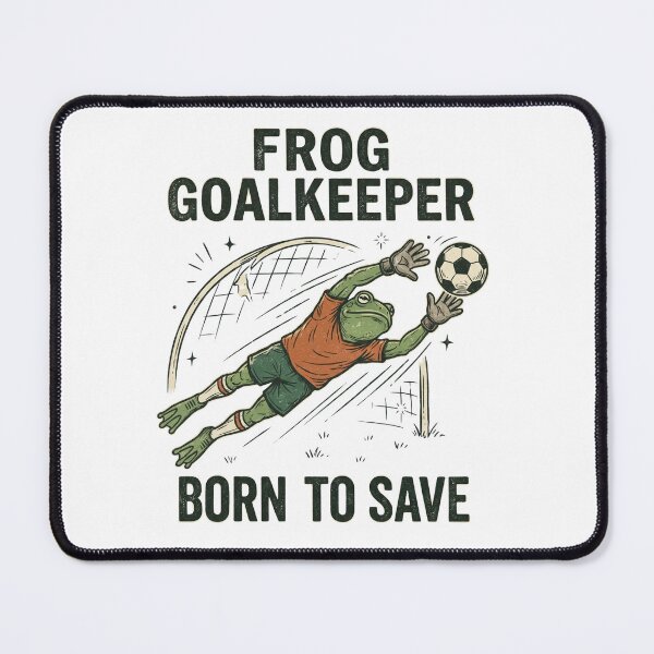 Item preview, Frog Goalkeeper Born To Save designed and sold by Tiffany Roy.