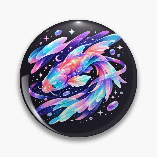 Item preview, Celestial Cosmic Koi Fish Aesthetic Pastel Goth Celestial Art designed and sold by MCV-Designs.