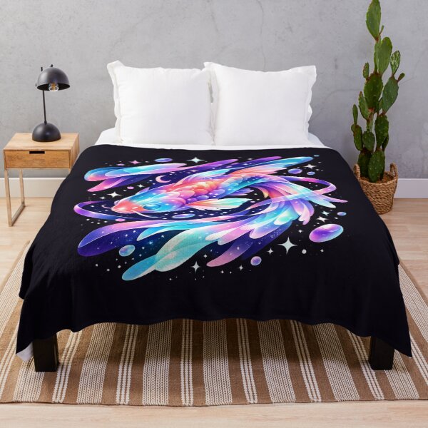 Item preview, Celestial Cosmic Koi Fish Aesthetic Pastel Goth Celestial Art designed and sold by MCV-Designs.