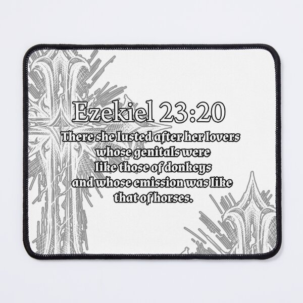Item preview, Ezekiel 23 20 Biblical Horse Emissions designed and sold by GlowFYourself.