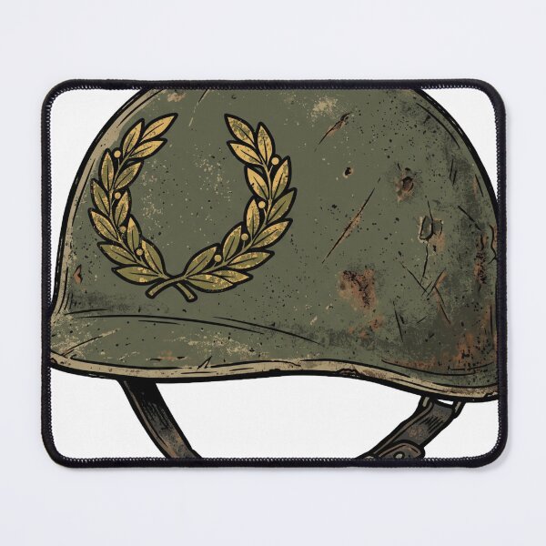 Item preview, Vintage Combat Helmet with Laurel Wreath designed and sold by pictranoosa.