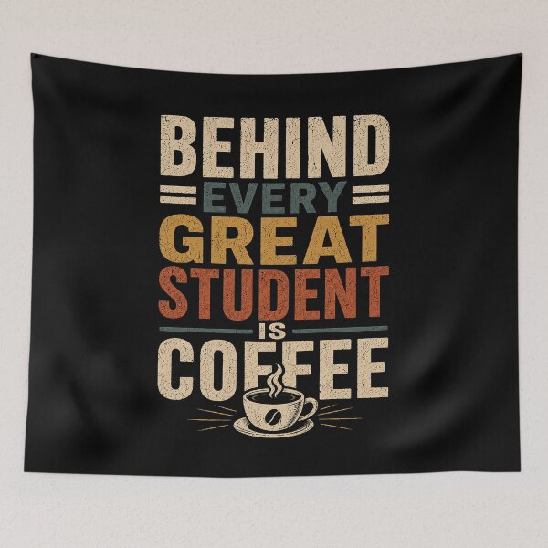 Item preview, Behind Every Great Student Is Coffee designed and sold by Alpacatata.