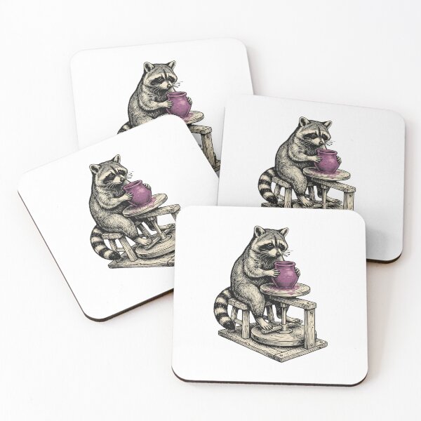 Item preview, Pottery Raccoon designed and sold by Roy & Tiffany.