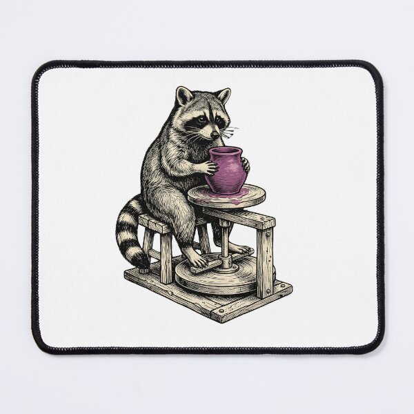 Item preview, Pottery Raccoon designed and sold by Roy & Tiffany.