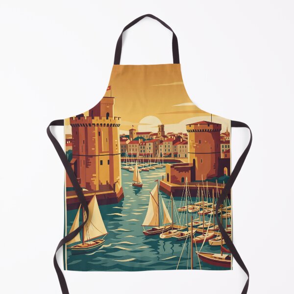 Item preview, La Rochelle France Vintage Travel Poster designed and sold by Bomax121.