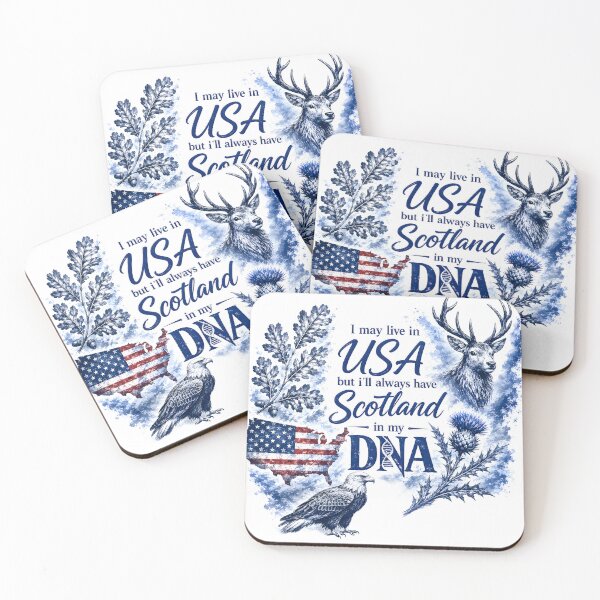 Item preview, USA is Home - Scotland is my heart designed and sold by SMalcolmDesigns.