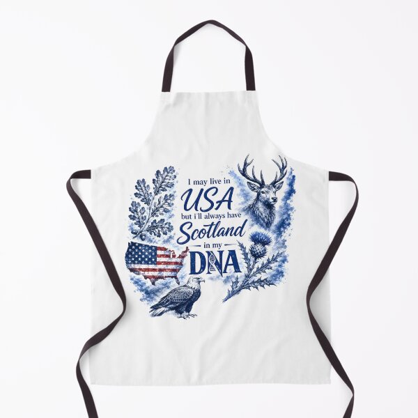 Item preview, USA is Home - Scotland is my heart designed and sold by SMalcolmDesigns.