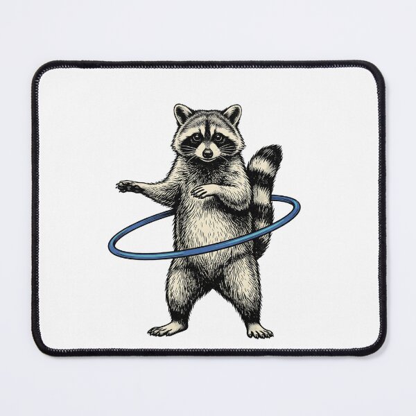 Item preview, Hula Hoop Raccoon designed and sold by Roy & Tiffany.