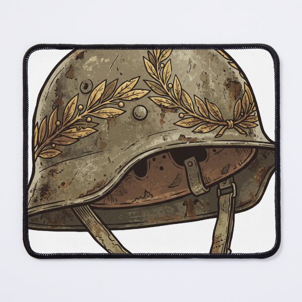 Item preview, Vintage Combat Helmet with Laurel Wreath designed and sold by pictranoosa.