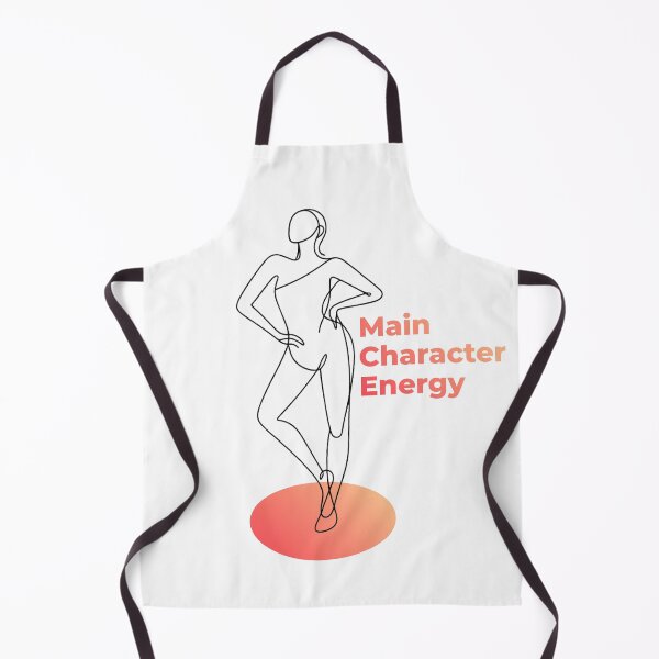 Item preview, Main Character Energy Minimalist One Line Art designed and sold by RunningWhiskers.