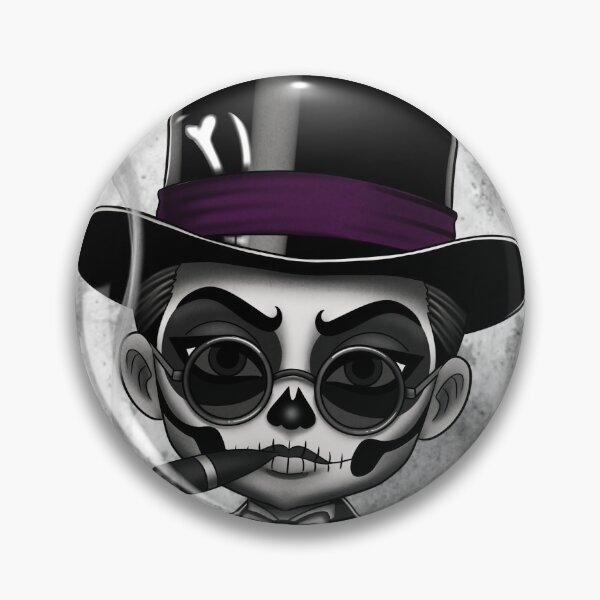 Item preview, Ossi Cursed Dolls - Baron Samedi Gothic Chibi (Sticker & Apparel) designed and sold by Ossi Cursed Dolls.