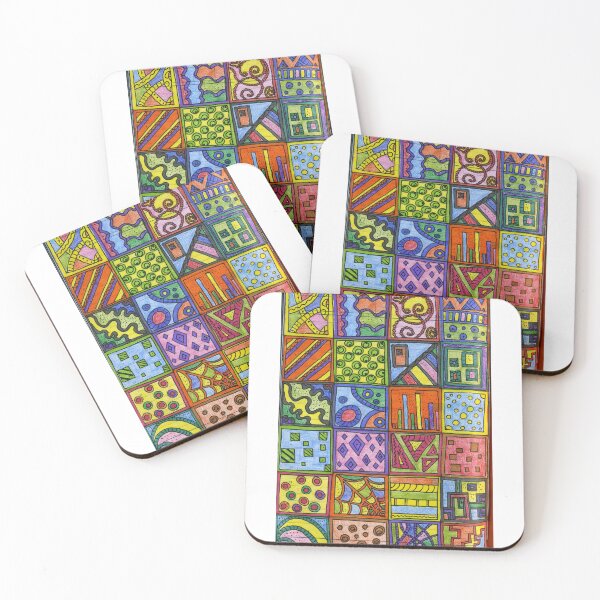 Item preview, Geometric Squares Abstract Pattern - Modern Teen T-Shirt Design - Trendy Phone Case Art designed and sold by Marina Khromova.
