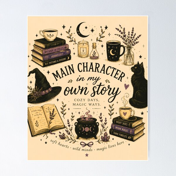 Item preview, Main Character in My Own Story For Cozy Books Lovers designed and sold by Trypff.
