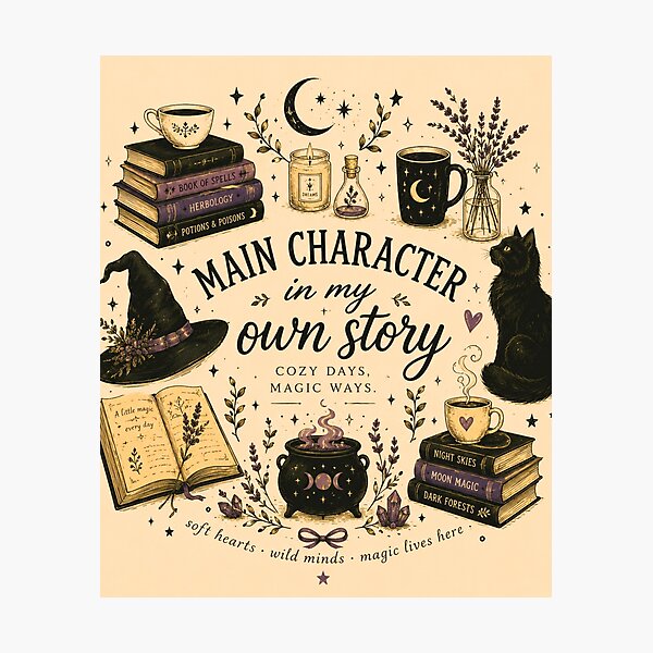 Item preview, Main Character in My Own Story For Cozy Books Lovers designed and sold by Trypff.