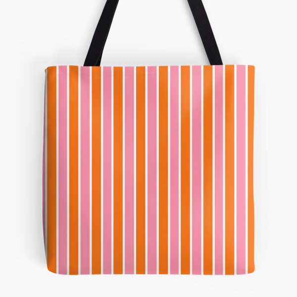 Item preview, Rayas rosas, naranjas y blancas designed and sold by OneThreeSix.