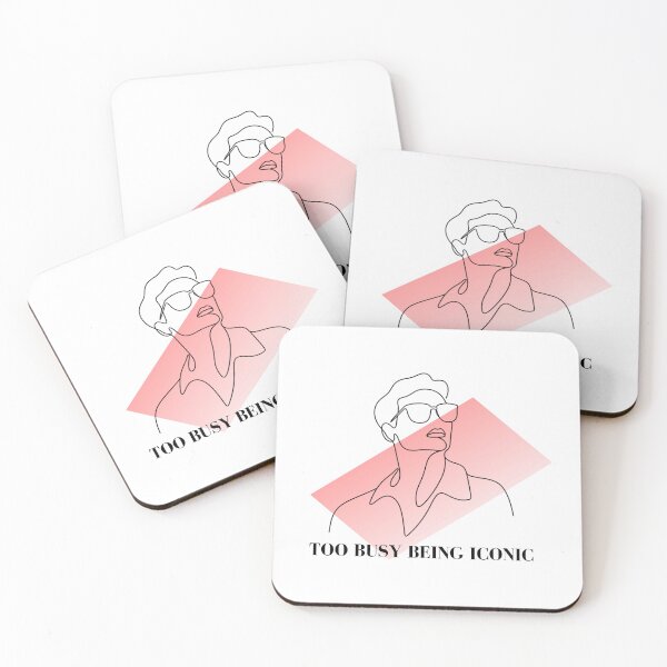 Item preview, Too Busy Being Iconic Line Art Design designed and sold by RunningWhiskers.