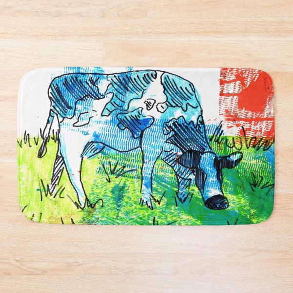 Item preview, Blue Cow in Fields designed and sold by missmann.
