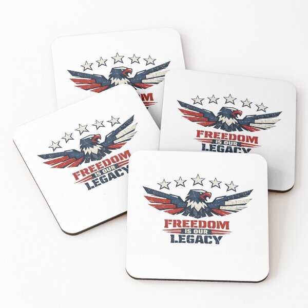 Item preview, Patriotic Eagle – Freedom Is Our Legacy Vintage USA Design designed and sold by Cabrasco.