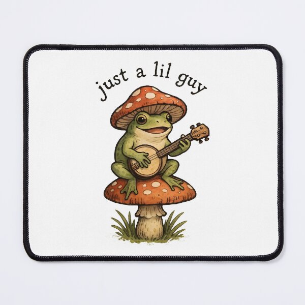 Item preview, Just a Lil Guy - Cottagecore Frog designed and sold by Dhenin Studio.