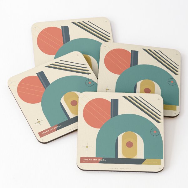 Item preview, Solar Interval – Mid-Century Modern Geometric Abstract Poster designed and sold by WORN.THOUGHTS.
