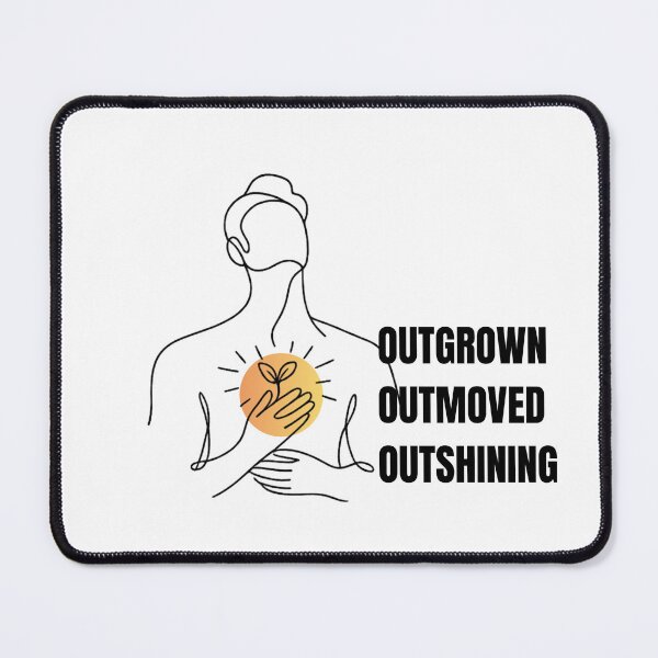 Item preview, Outgrown Outmoved Outshining Abstract Line Art designed and sold by RunningWhiskers.