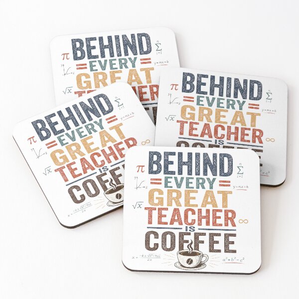 Item preview, Behind Every Great Teacher Is Coffee designed and sold by Alpacatata.