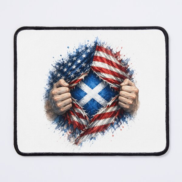 Item preview, Tear Reveal USA Flag Scotland Saltire Roots designed and sold by SMalcolmDesigns.