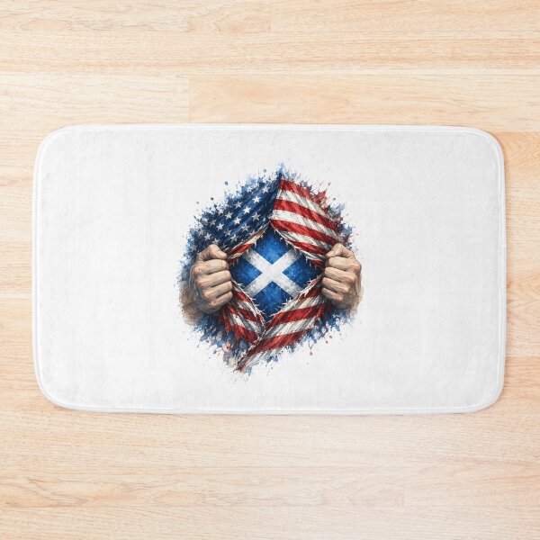 Item preview, Tear Reveal USA Flag Scotland Saltire Roots designed and sold by SMalcolmDesigns.