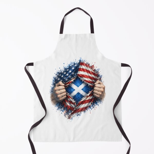 Item preview, Tear Reveal USA Flag Scotland Saltire Roots designed and sold by SMalcolmDesigns.
