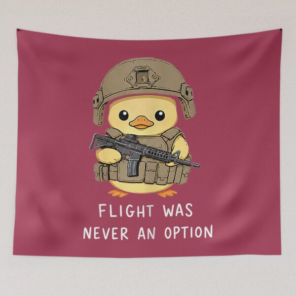 Item preview, Funny Bird Meme Tactical Duck Flight was Never an Option designed and sold by GreggRoss.