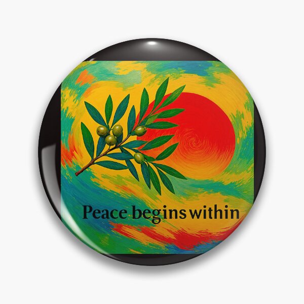 Item preview, Peace Begins within designed and sold by Helios Be. Lavsh.