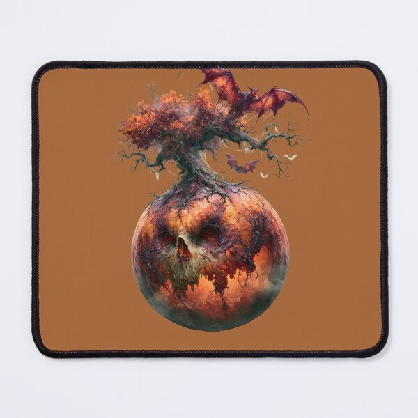 Item preview, Haunted Pumpkin Tree Halloween Art designed and sold by MythicMood.