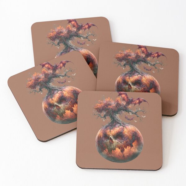 Item preview, Haunted Pumpkin Tree Halloween Art designed and sold by MythicMood.